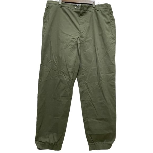 Tommy John NWT Go Anywhere Collection Shadow Green Stretch Jogger Pants 42/43 - Picture 2 of 11